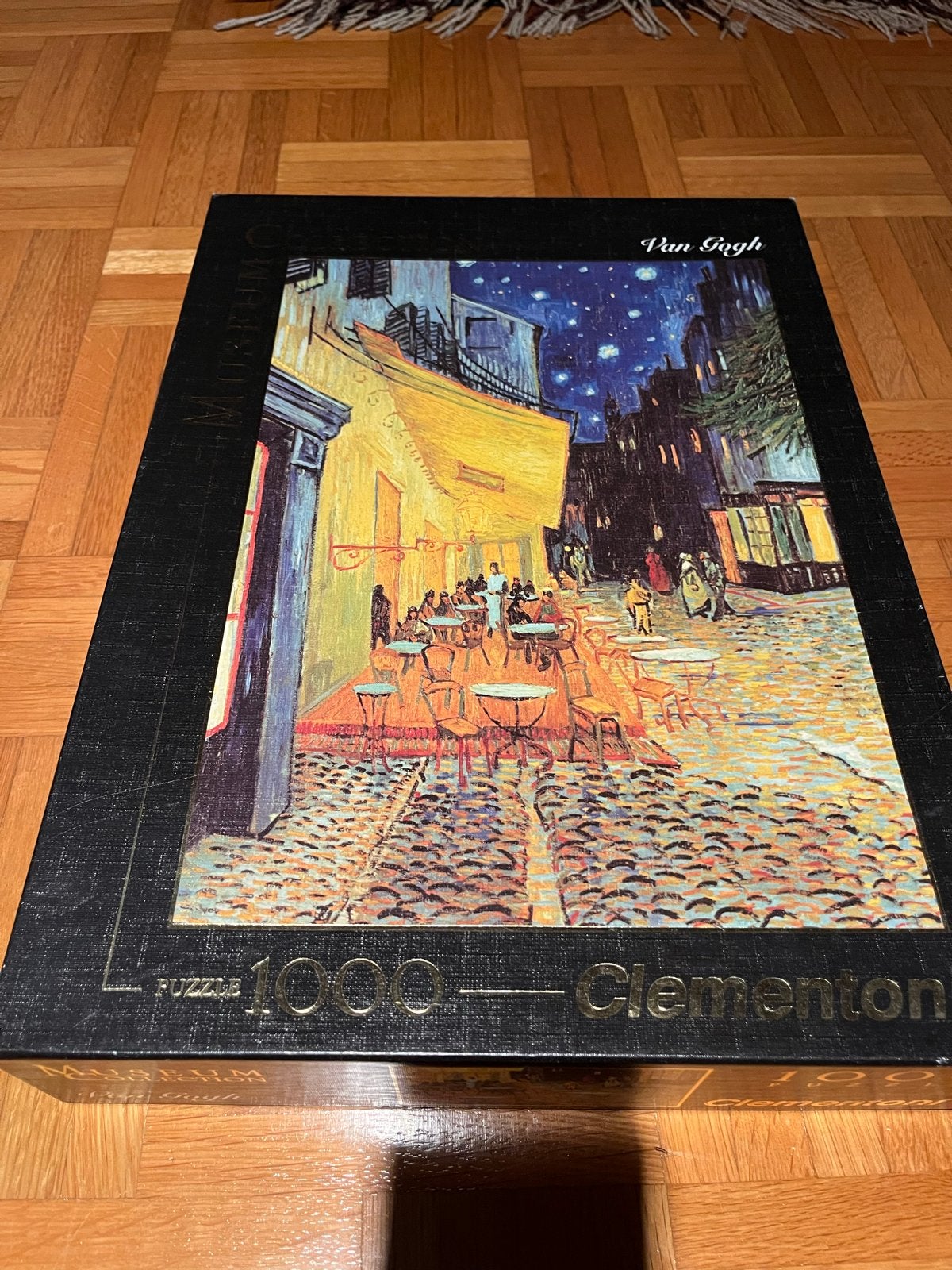Clementoni Van Gogh Terras bij Nacht Legpuzzel 1000 stukjes, Ophalen of Verzenden, Meer dan 50 stukjes, Zo goed als nieuw