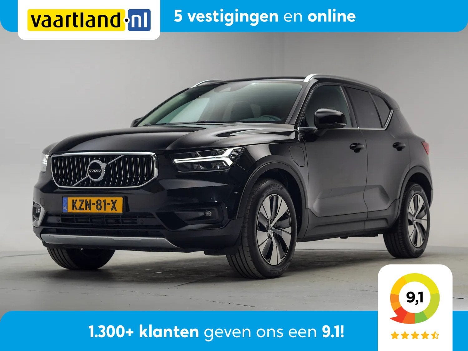 Volvo XC40 1.5 T5 Plug-in hybrid Plus Bright Aut. [ Adapt.cr, Automaat, Zwart, Bedrijf, Adaptive Cruise Control