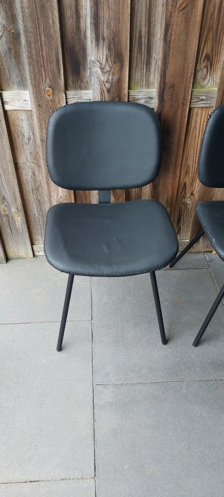 4 eetkamerstoelen., Ophalen, Gebruikt, Zwart, Vier
