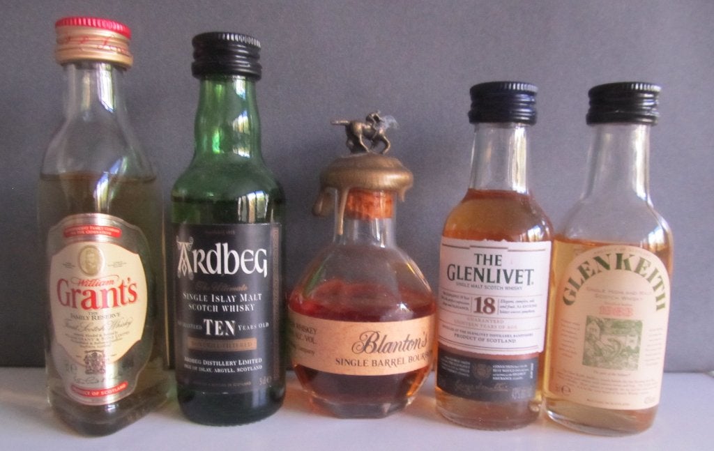 whisky miniatuur ardberg the glenlivet genkeith  blantos, Ophalen of Verzenden