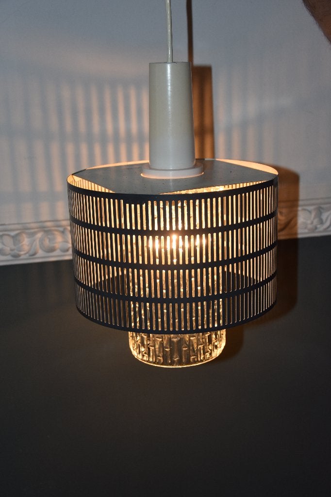 Vintage Hanglamp, Ophalen, Gebruikt, Natuurlijk materiaal, Vintage