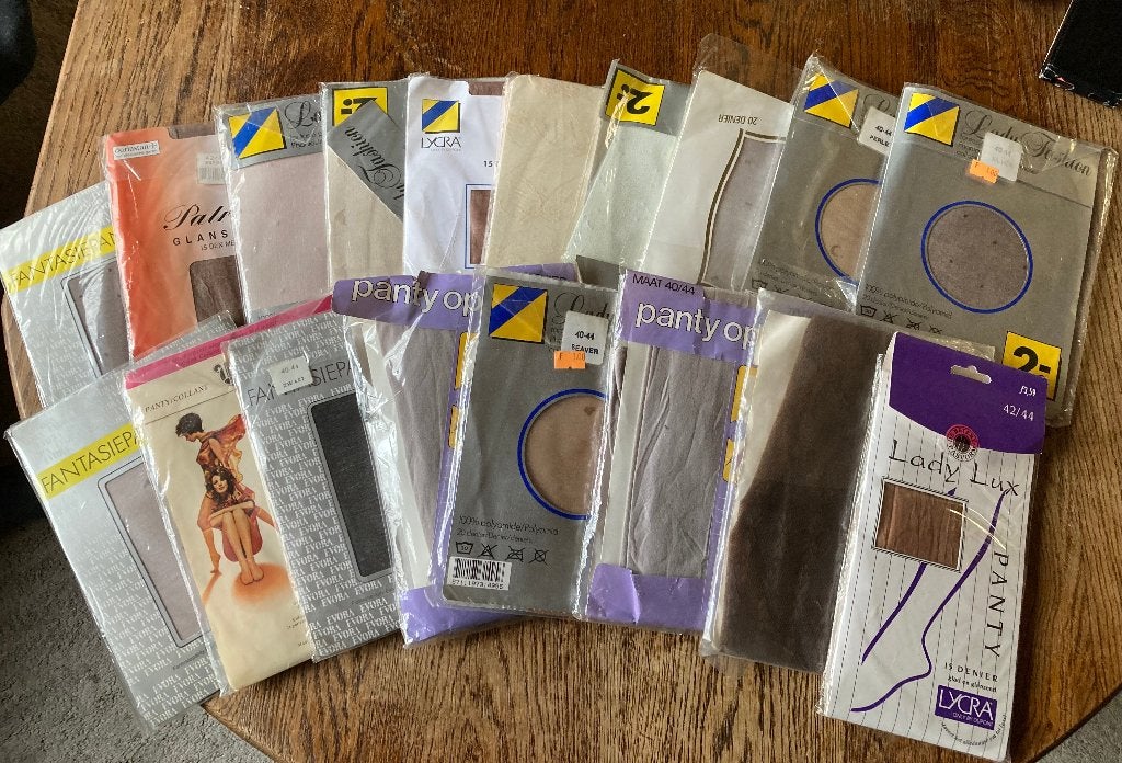 Vintage panty's, Ophalen, Nieuw, Zwart, Panty