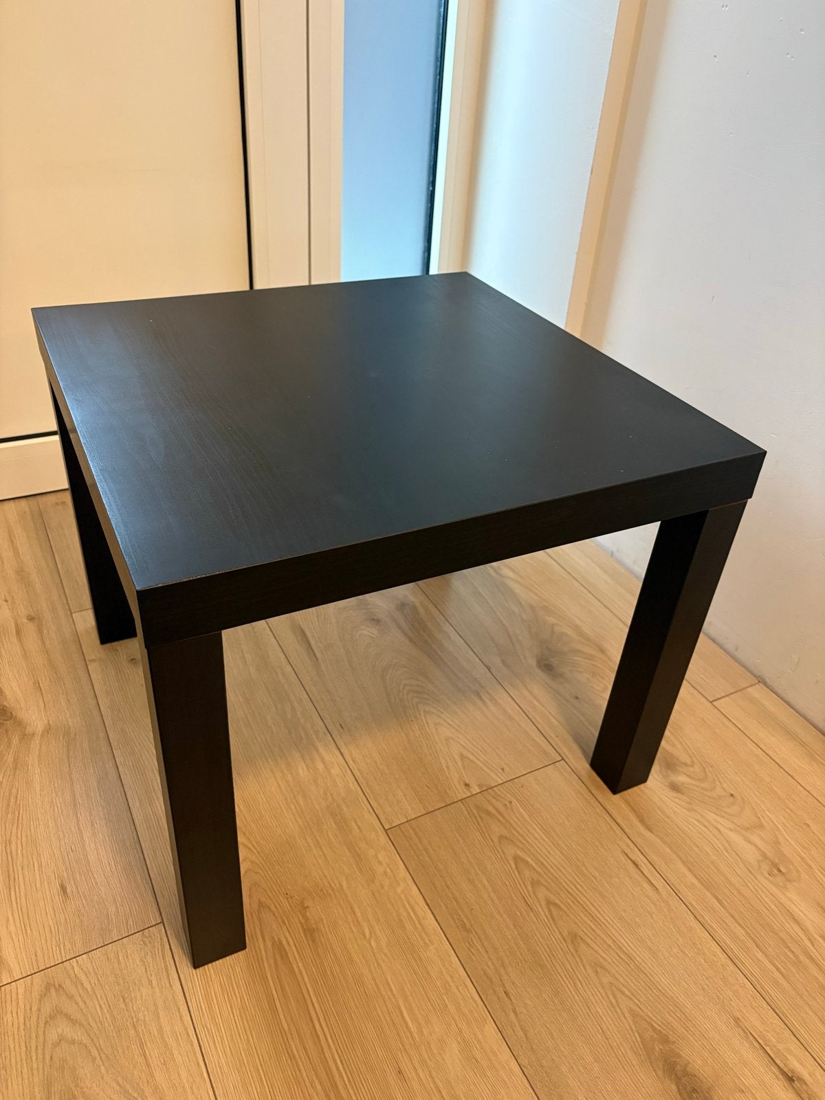 IKEA LACK bijzettafel zwart 55x55x44 cm, Huis en Inrichting, Tafels | Bijzettafels, Minder dan 45 cm, Gebruikt, Vierkant, Hout