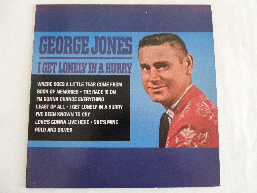 LP George Jones - I Get Lonely In A Hurry, LP, Gebruikt, Ophalen of Verzenden, 12 inch