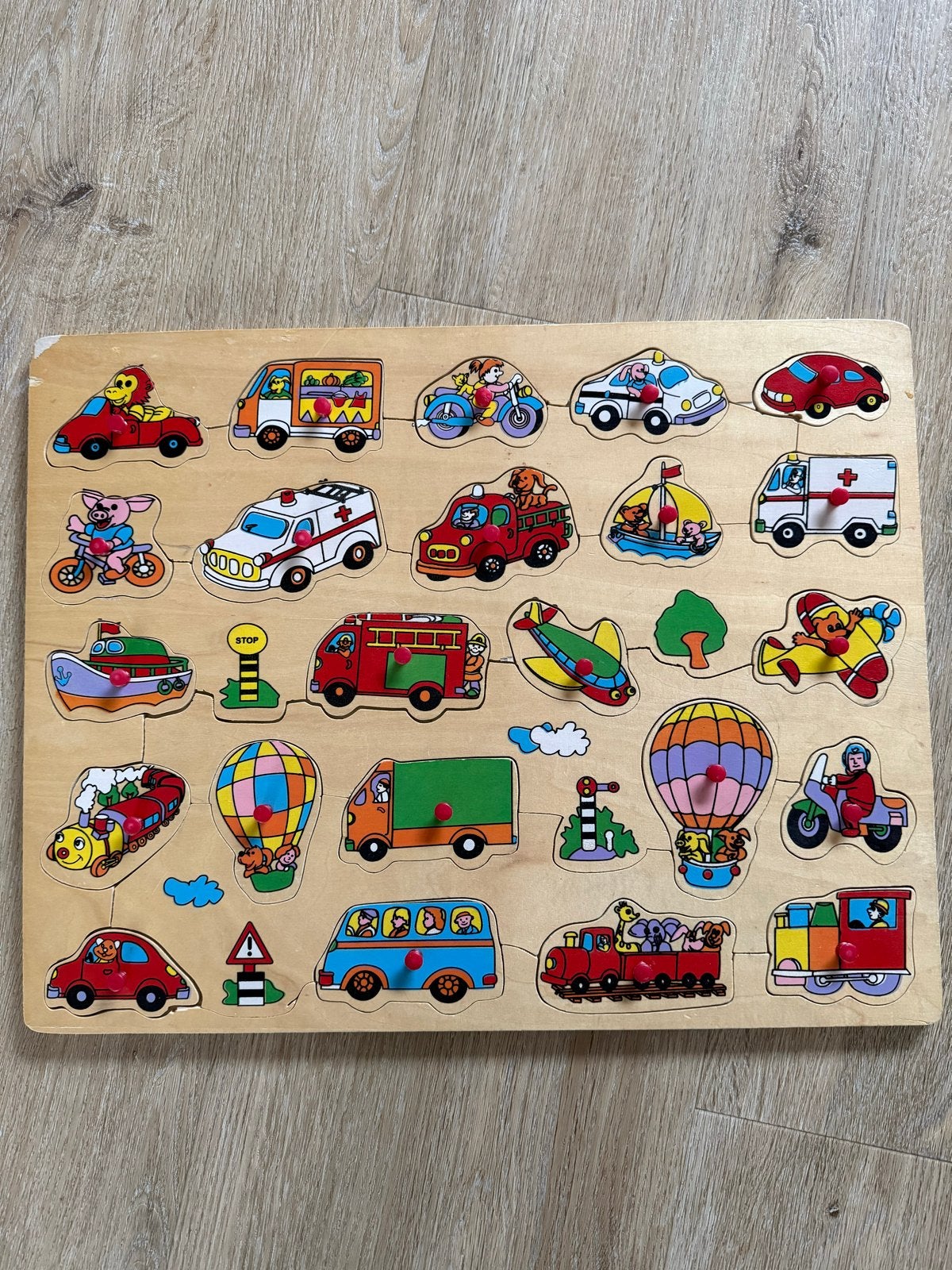 Diverse kinderspelletjes en houten puzzels per stuk, 2 tot 4 jaar, Gebruikt, Ophalen of Verzenden, Van hout