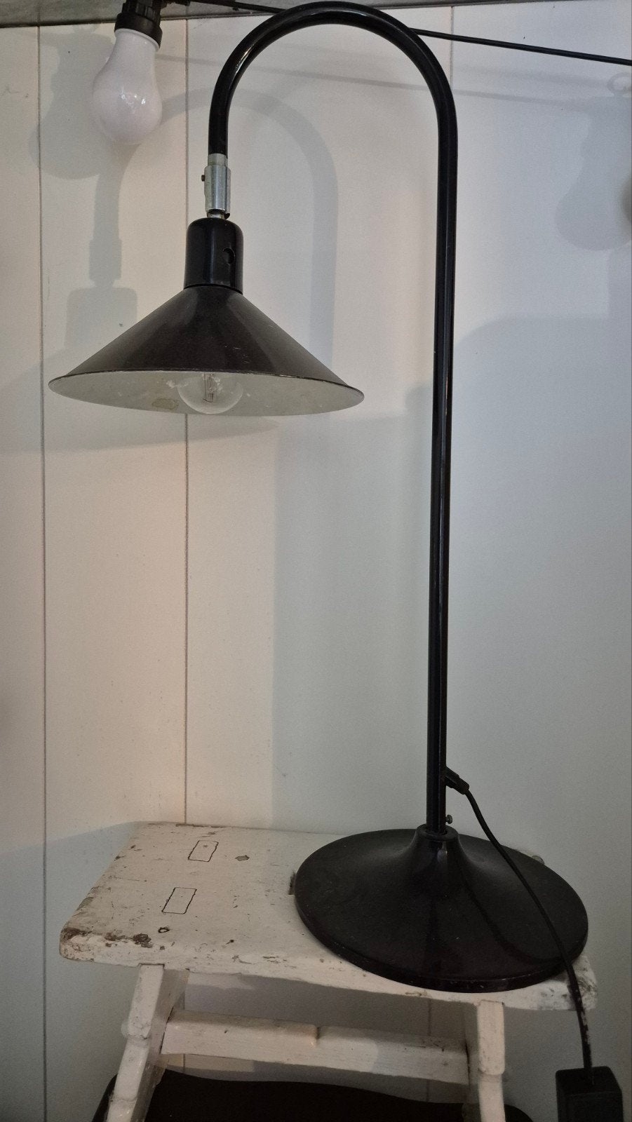 Vintage industriële tafellamp/bureaulamp, Antiek en Kunst, Ophalen