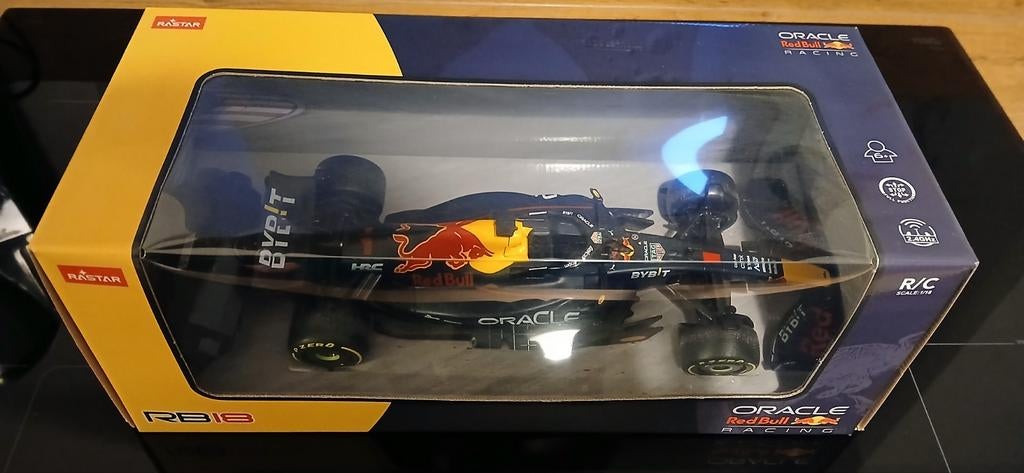 Afstandbestuurbare Red Bull RB18 F1 RC Auto - Z.G.A.N., Elektro, Schaal 1:14, Ophalen of Verzenden, Zo goed als nieuw