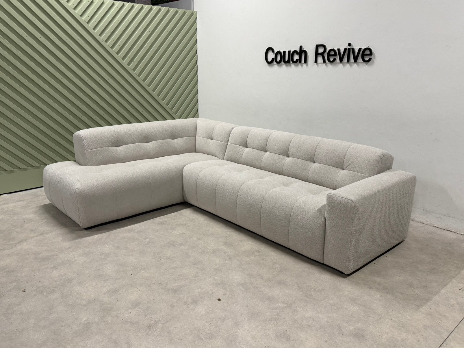 Witte hoekbank Mondo 285x200 cm | GRATIS LEVERING, Huis en Inrichting, Info@couchrevive.nl, -, Couch Revive, Ophalen of Verzenden