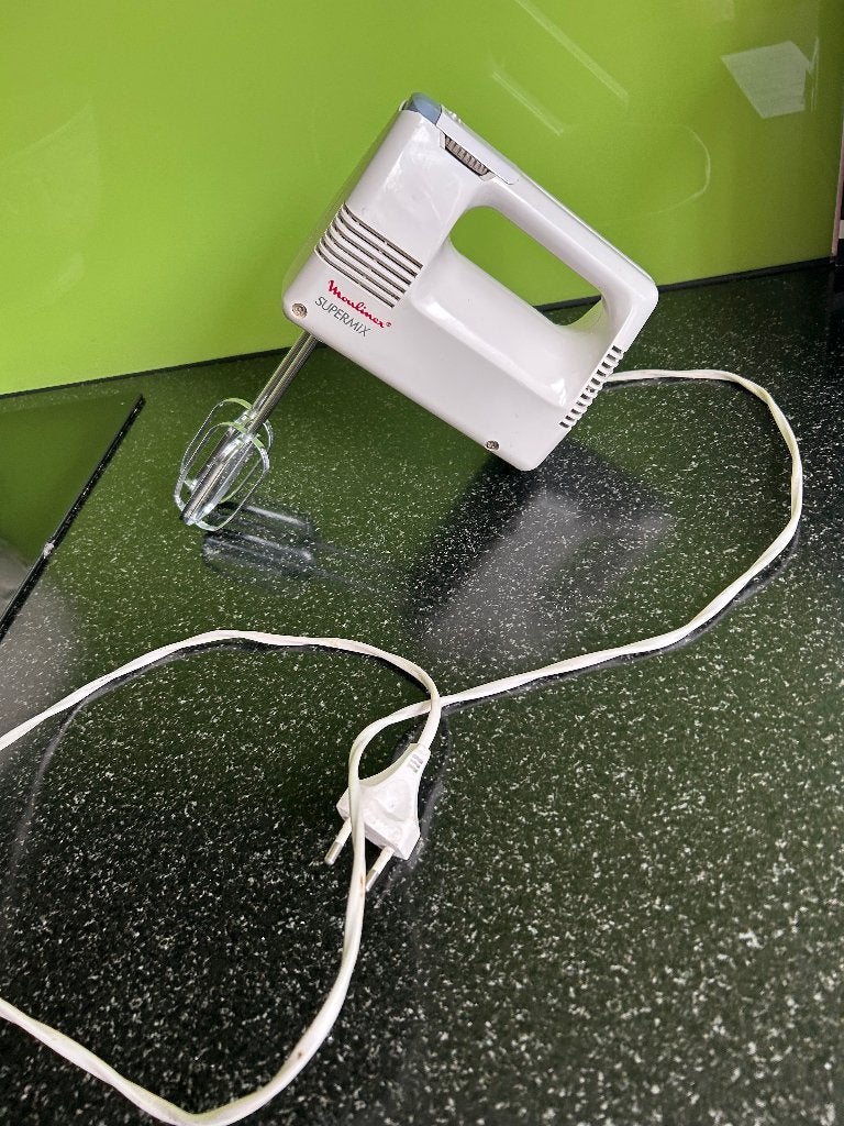 Keuken mixer Moulinex  Supermix zgan, Minder dan 1 liter, Ophalen of Verzenden, Zo goed als nieuw, 3 snelheden of meer