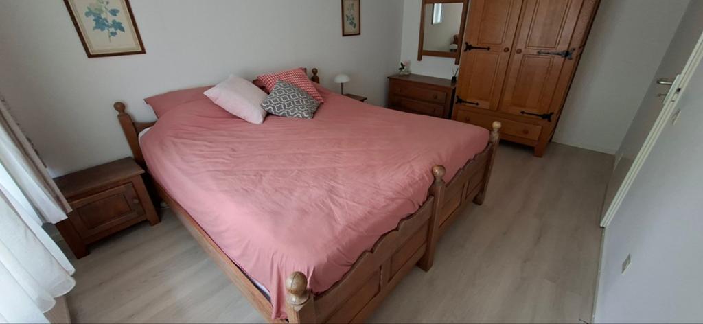 Tweepersoonsbed, Ophalen, Gebruikt, Eenpersoons