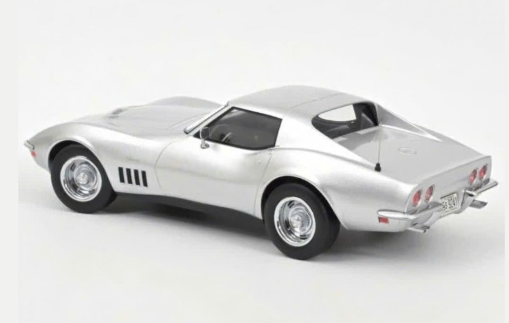 Chevrolet Corvette Coupe 1969 zilver 1/18 NOREV ref. 189032, Ophalen of Verzenden, Nieuw, Auto, Norev
