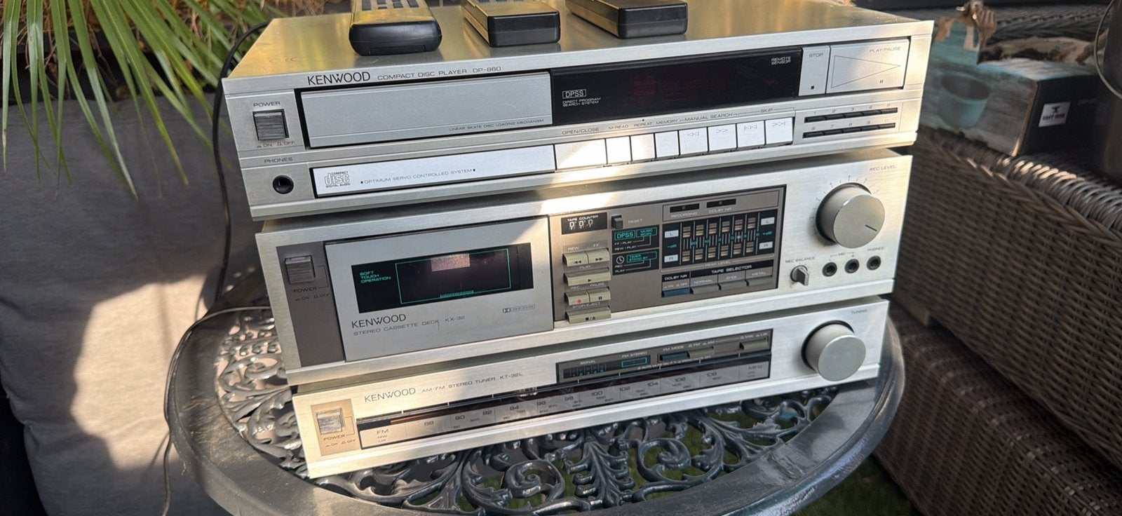 Kenwood tuner/cd-speler en cassette recorder, Gebruikt, Cassettedeck, Losse componenten, Ophalen