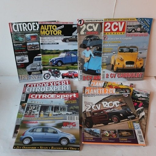 Citroen 2 CV tijdschriften Nederlands en Frans SET PRIJS, Ophalen of Verzenden, Gelezen, Overige merken