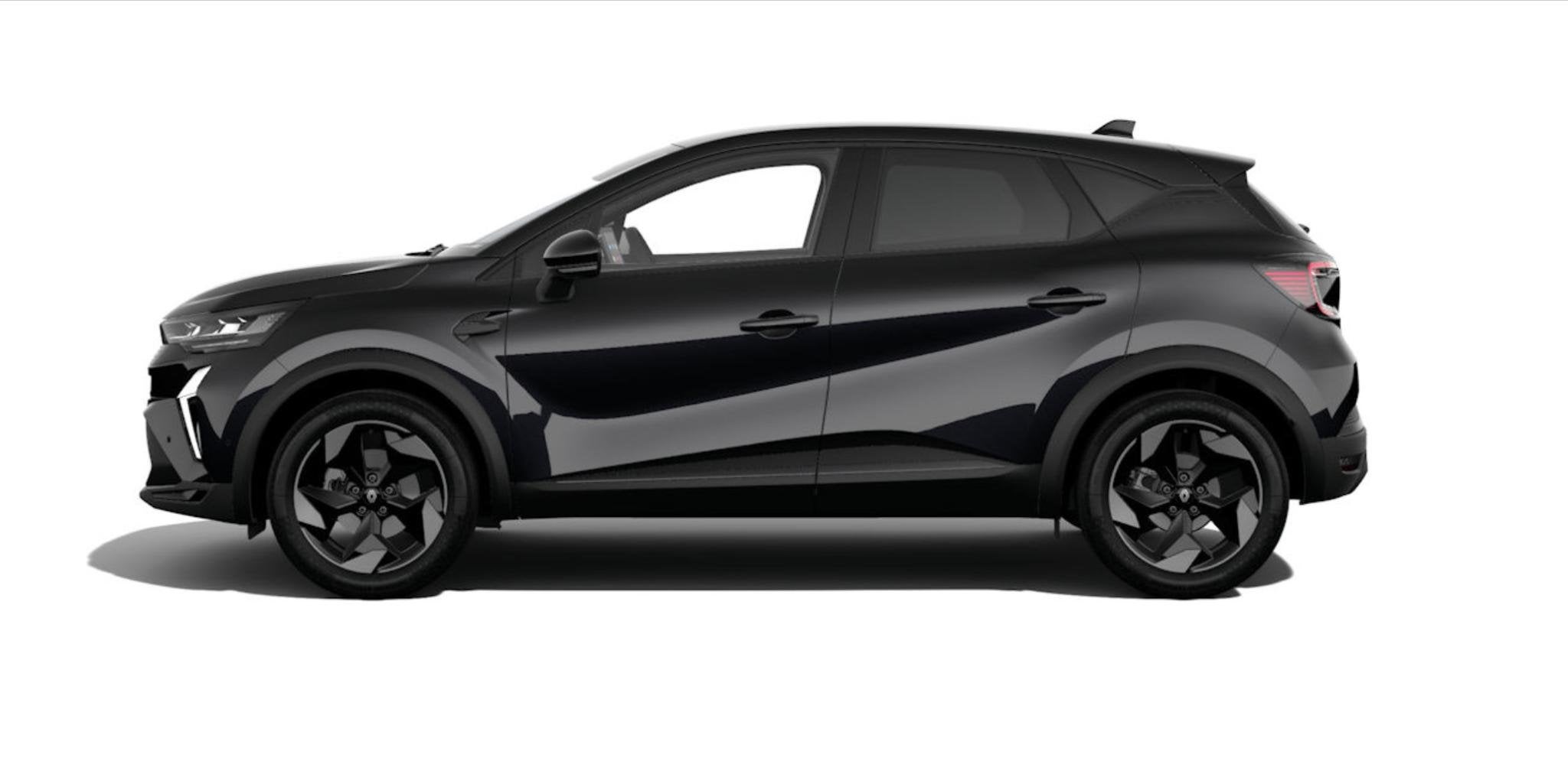 Renault Captur E-Tech full hybrid 160 Techno | Nu leverbaar, Auto's, 1789 cc, 4 cilinders, Leder en Stof, Zwart