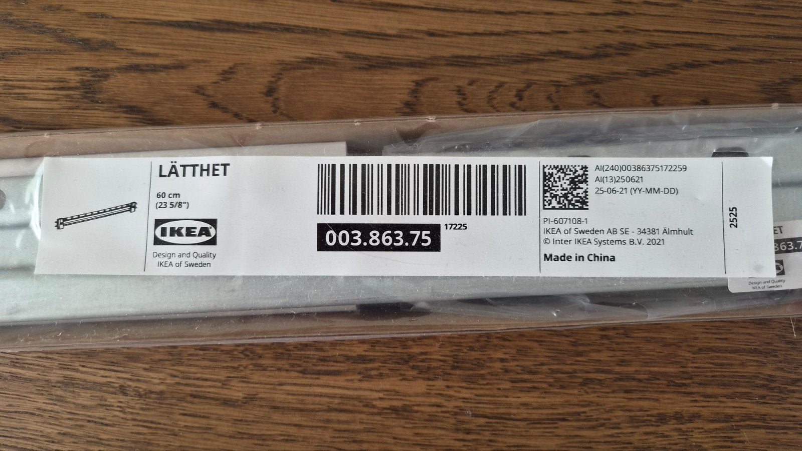 3x IKEA LÄTTHET Ladegeleiders 60 cm, Ophalen of Verzenden, Nieuw