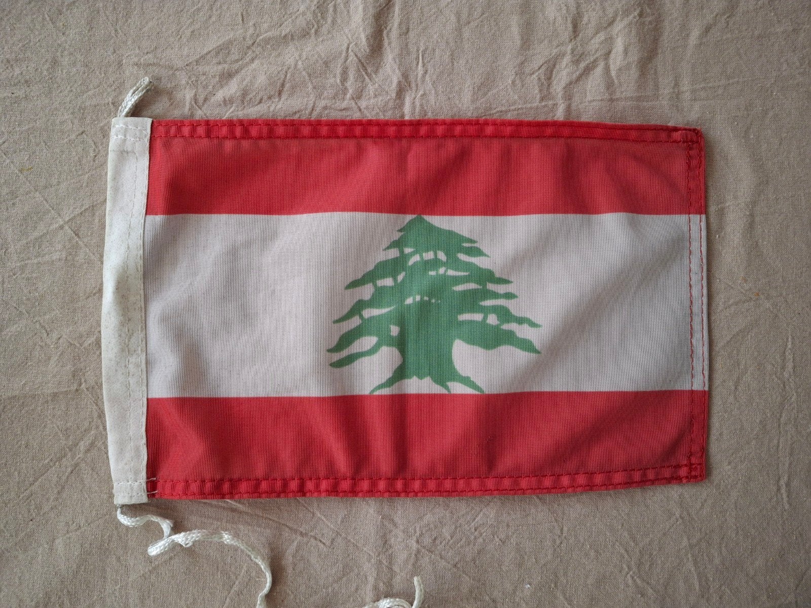 Vlag Libanon vtg/motor, Ophalen of Verzenden, Landmacht, Overige gebieden, Vlag of Vaandel