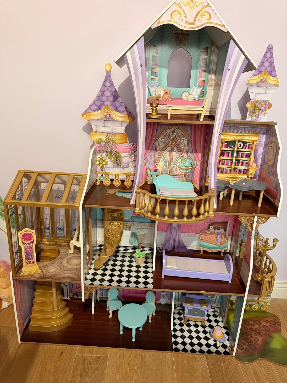 Disney Prinsessen Houten Poppenhuis XXL met Meubels