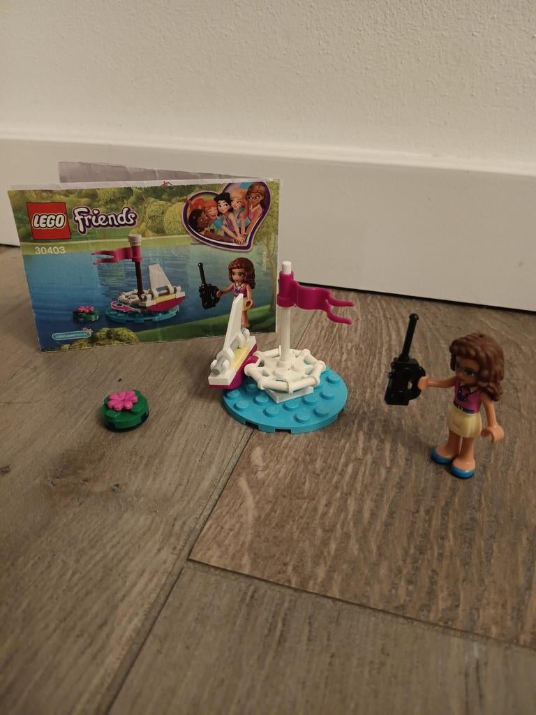Lego friends Olivia's op afstand bestuurbare boot, Lego, Friends, Ophalen of Verzenden, Zo goed als nieuw