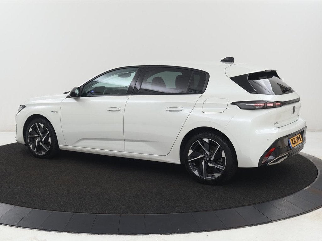 Peugeot 308 1.6 HYbrid 180 Allure Pack Business | Half leder, Auto's, Peugeot, Gebruikt, 4 cilinders, 181 pk, Leder en Stof