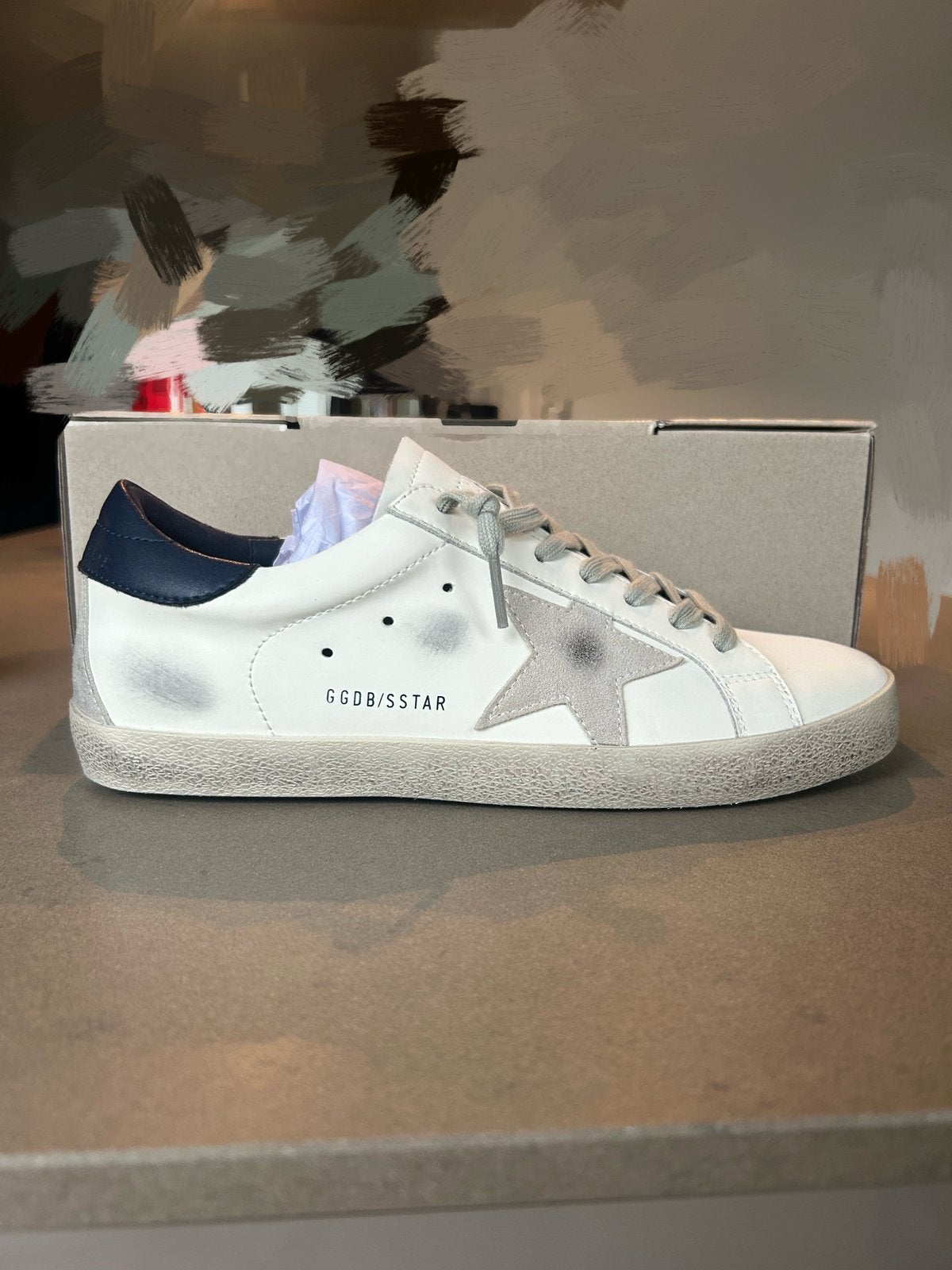 Golden Goose schoenen maat 42 wit, navy, Verzenden, Zo goed als nieuw, Wit