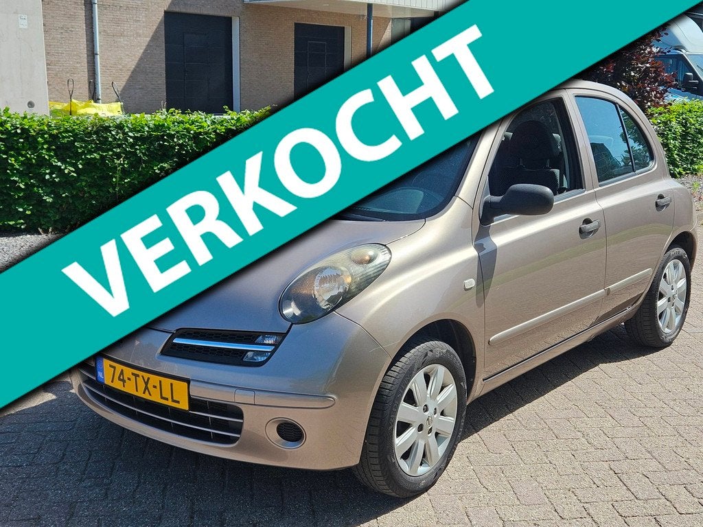Nissan Micra 1.2 ELLE apk 05-04-2027, 4 cilinders, Bruin, Elektrische ramen, Origineel Nederlands
