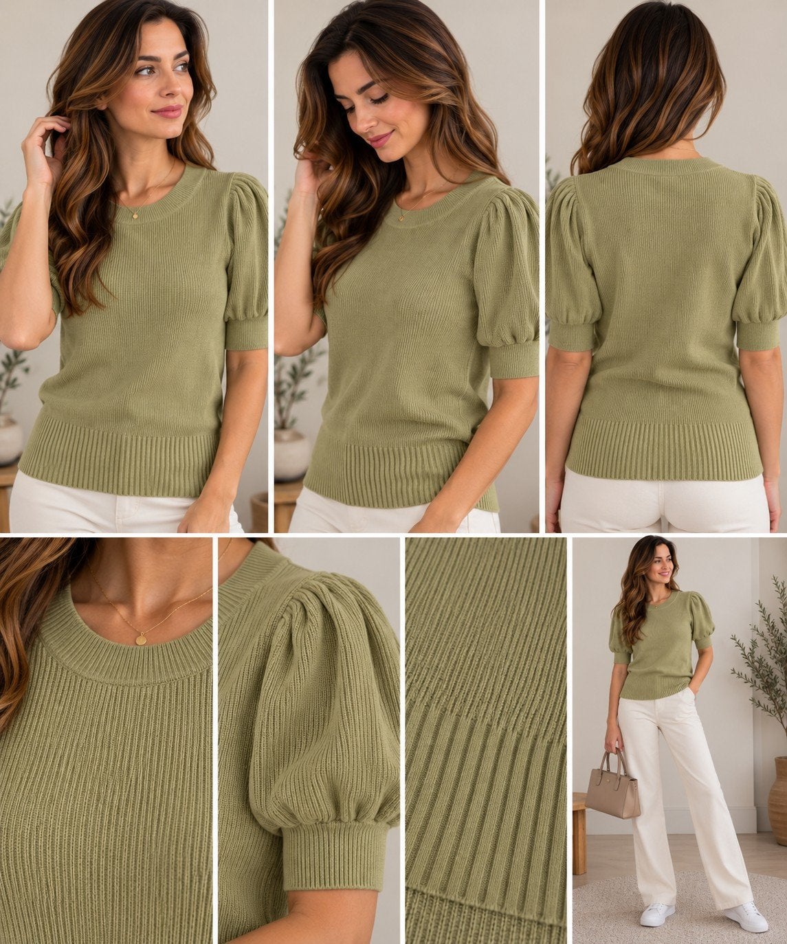 Caroline Biss gebreide trui groen/khaki maat 44, Maat 42/44 (L), Nieuw, Ophalen of Verzenden, Caroline Biss