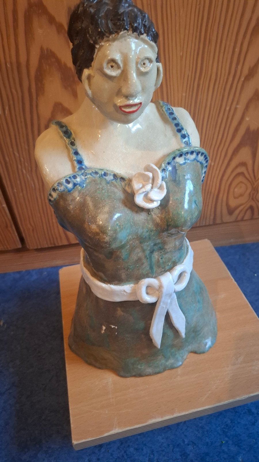 KERAMIEK VROUW met CENTUUR, Ophalen of Verzenden