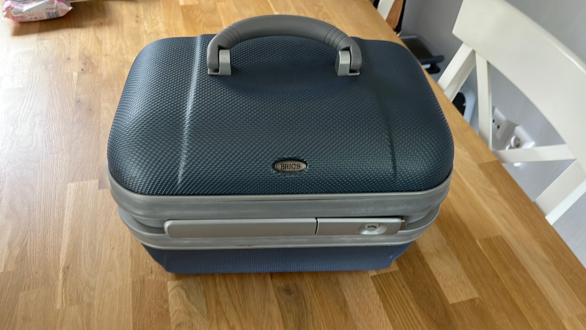 Beautycase te koop, Ophalen, Gebruikt, Blauw, Hardcase
