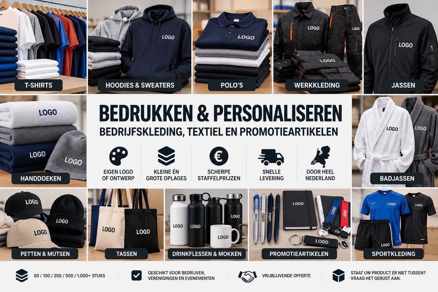 Bedrijfskleding bedrukken , kleding bedrukken , drukkerij, Ophalen of Verzenden, Dames