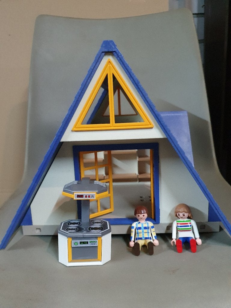 Playmobil Vakantiehuis met inhoud, in prima staat. Opsturen, Ophalen of Verzenden, Zo goed als nieuw, Poppenhuis
