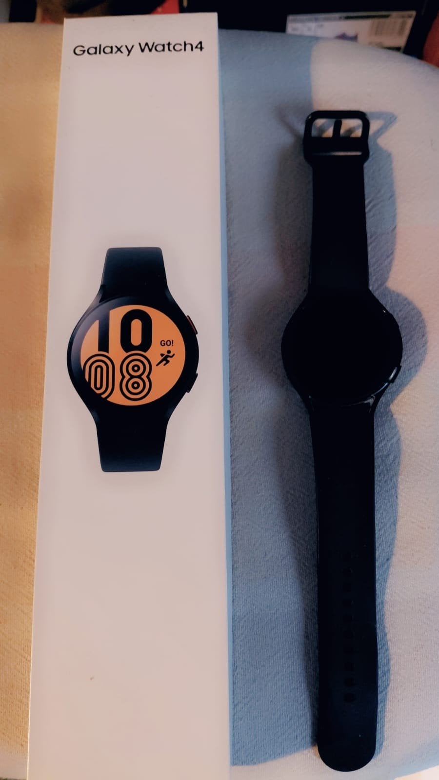Samsung watch 4, Ophalen, Zo goed als nieuw, Zwart, Android