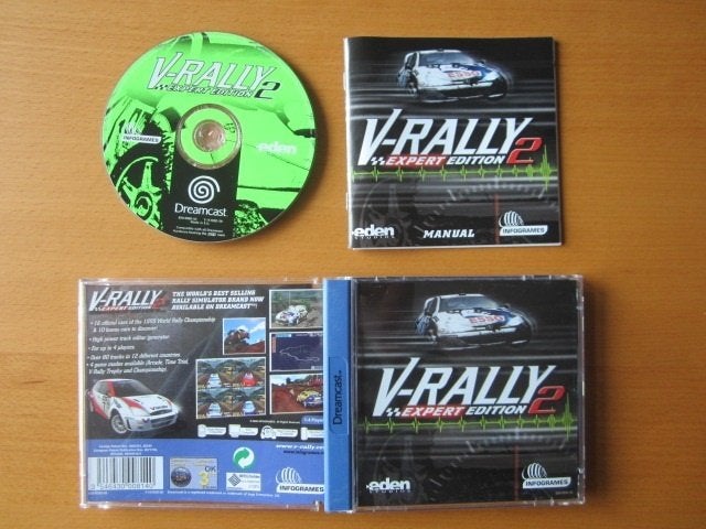 V-Rally 2 Sega Dreamcast, 1 speler, Racen en Vliegen, Ophalen of Verzenden, Zo goed als nieuw