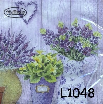 Servetten decoupage/bullet journal - lavendel L1048, Verzenden, Nieuw