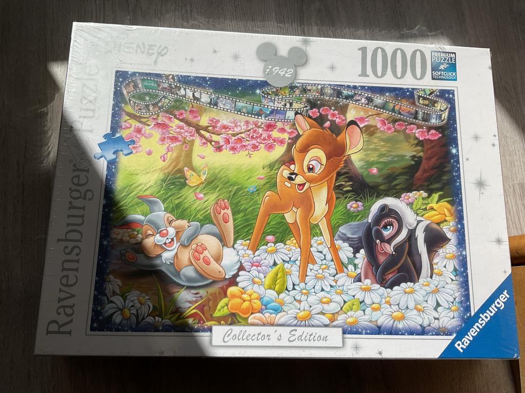 Ravensburger Disney Bambi Puzzel 1000 Stukjes Collectors Edi, Hobby en Vrije tijd, Denksport en Puzzels, Ophalen, 500 t/m 1500 stukjes