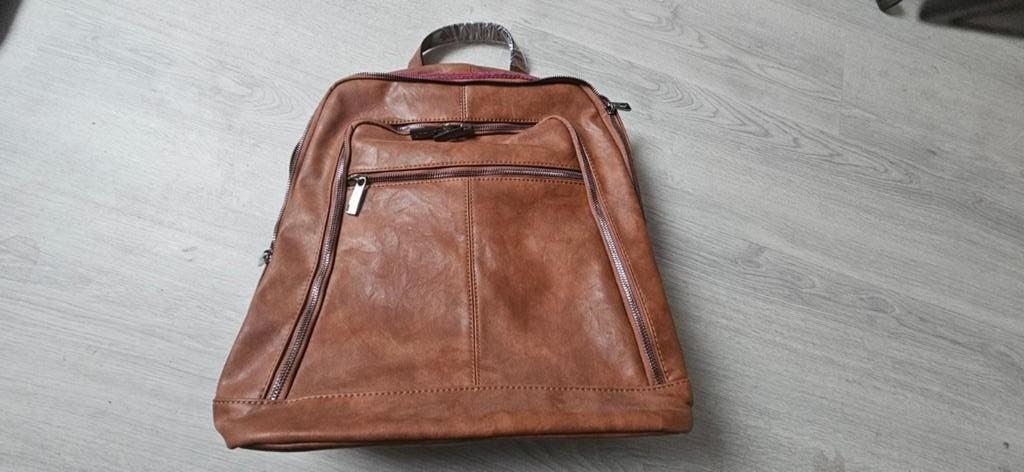Wimona Marina laptoprugzak 15,6" Bruin/Cognac, Ophalen of Verzenden, Nieuw, Bruin, Overige typen