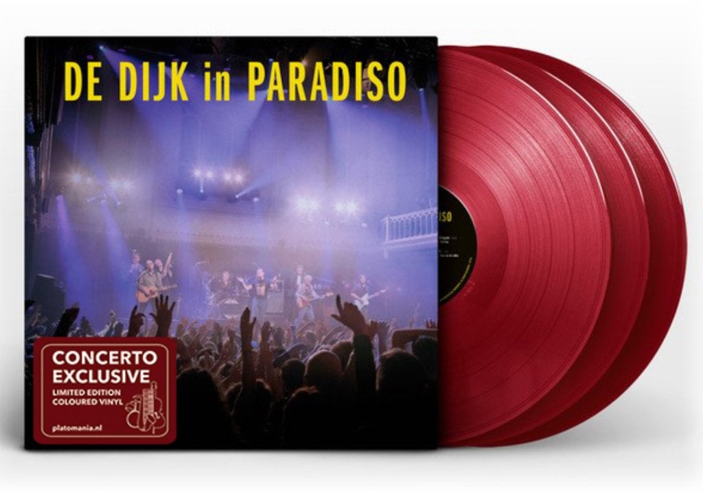Vinyl 3LP De Dijk In Paradiso Live 2019 GENUMMERD ROOD NIEUW, Pop, 12 inch, Nieuw in verpakking, Dubbel-LP
