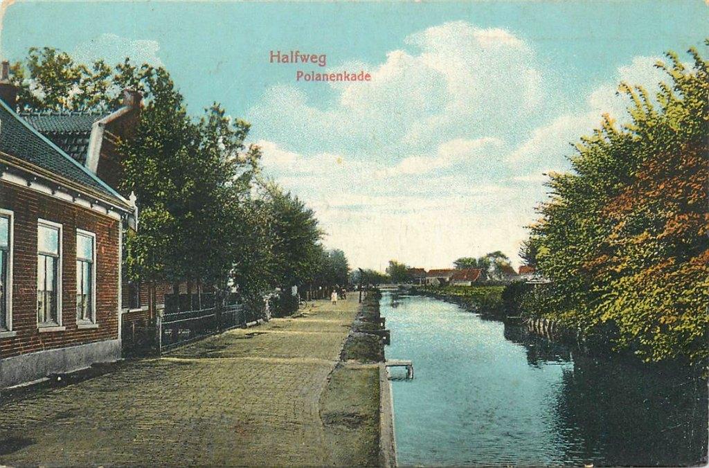 701-290-007 Halfweg Polanenkade, Verzamelen, Verzenden, Voor 1920, Noord-Holland