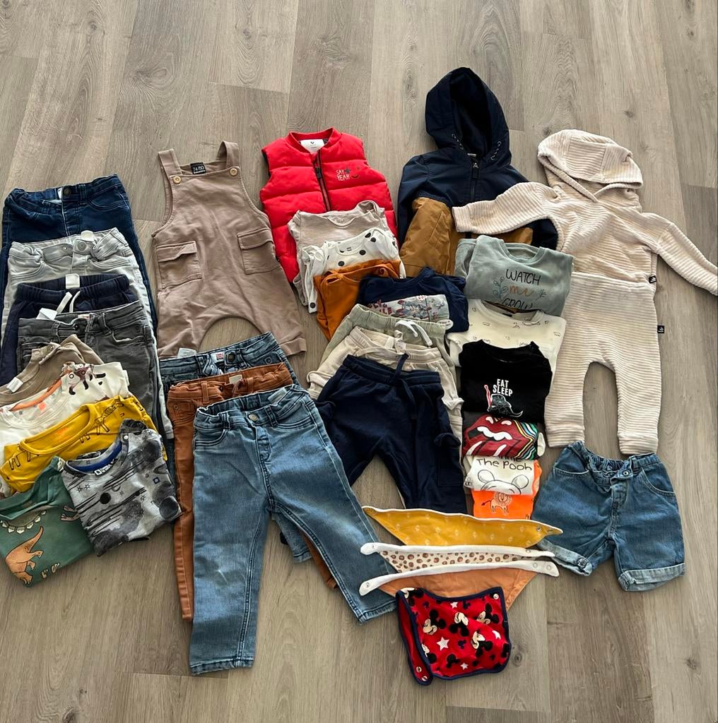 Grote kledingbundel voor baby jongens - maat 62/68, Ophalen of Verzenden, Gebruikt, Jongetje