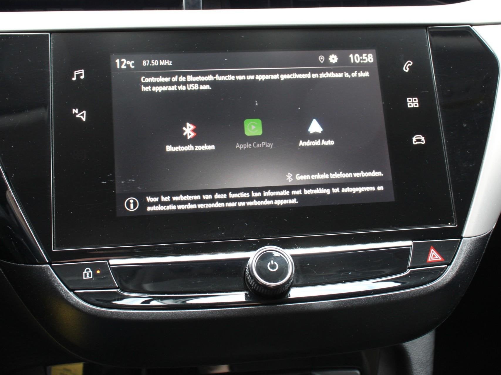 Opel Corsa 1.2 100pk Turbo Edition Navigatie Apple Carplay/A, Auto's, Voorwielaandrijving, Gebruikt, Euro 6, Zwart