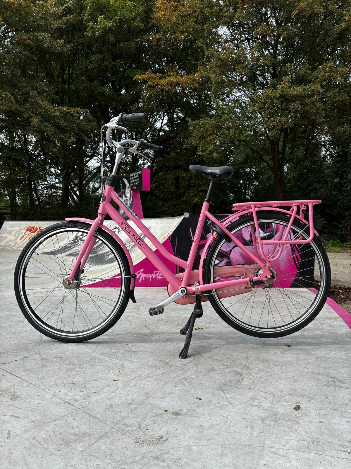 Gazelle miss Grace stadsfiets met versnellingen, Fietsen en Brommers, Ophalen, Terugtraprem, Gebruikt, Versnellingen