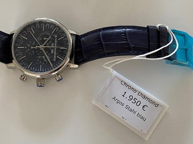 Chrono Diamond - Horloge - NOOIT GEDRAGEN, Overige merken, Leer, Staal, Verzenden