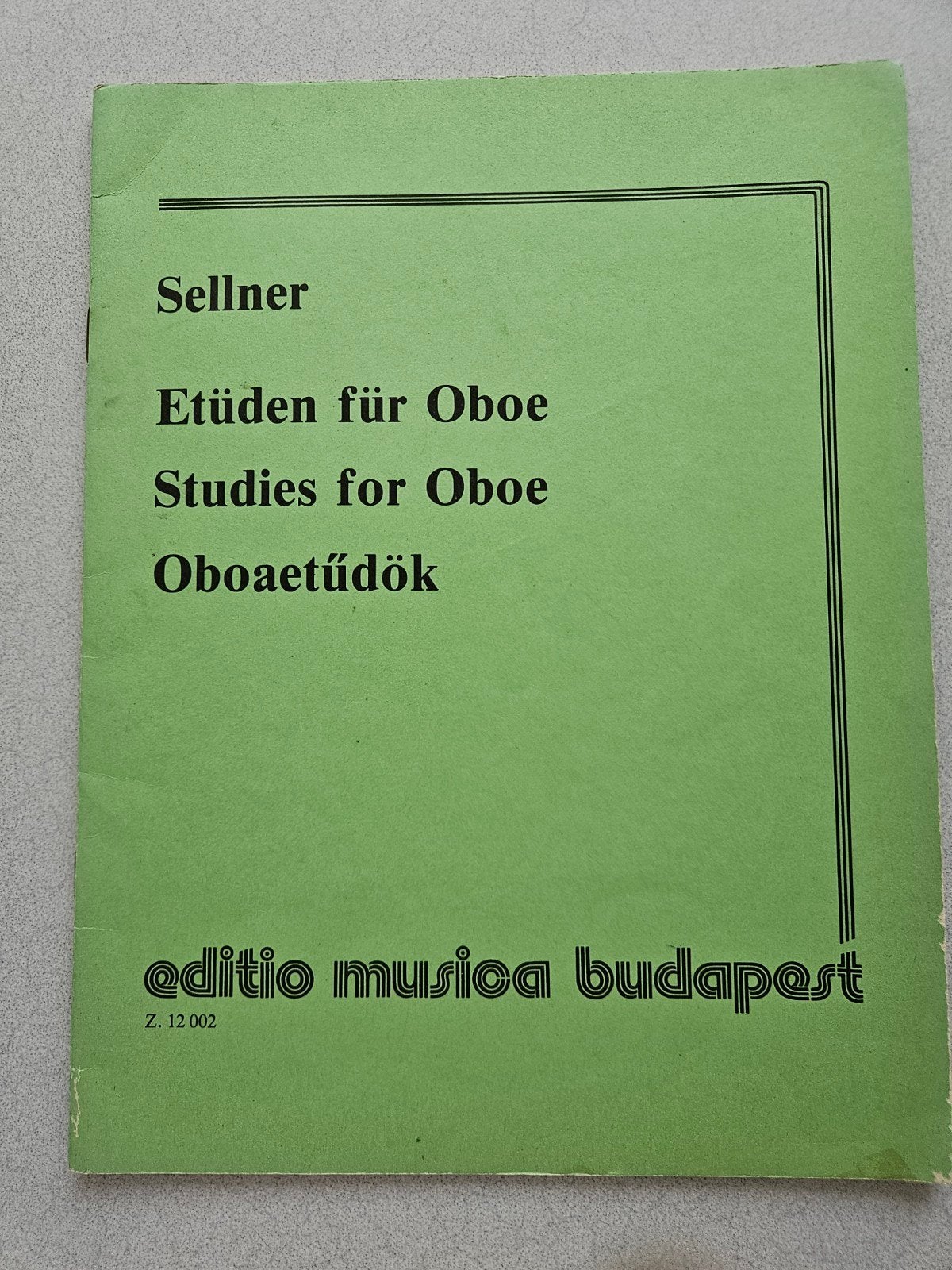 Sellner studieboek hobo - Etüden für Oboe (gebruikt), Muziek en Instrumenten, Bladmuziek, Gebruikt, Overige genres, Les of Cursus
