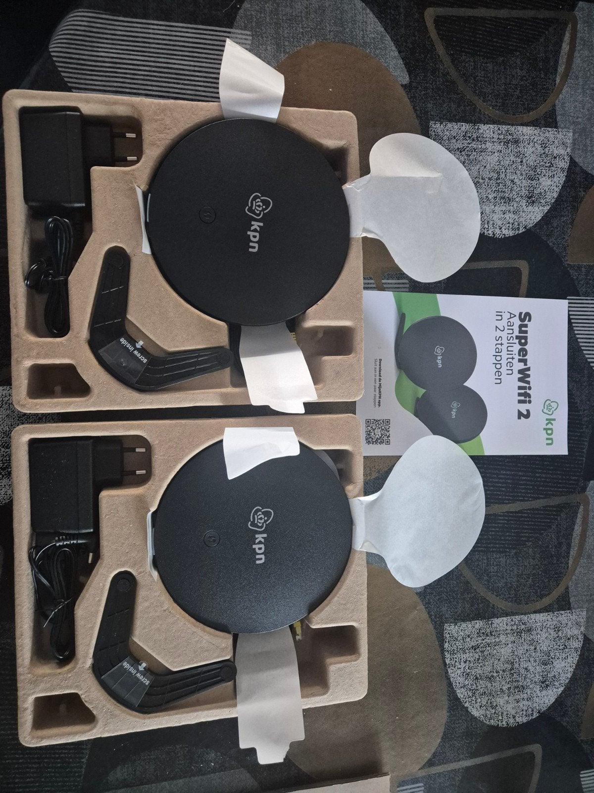 KPN SuperWifi 2 punten - Nieuw in doos, Ophalen of Verzenden, Nieuw, Router, KPN