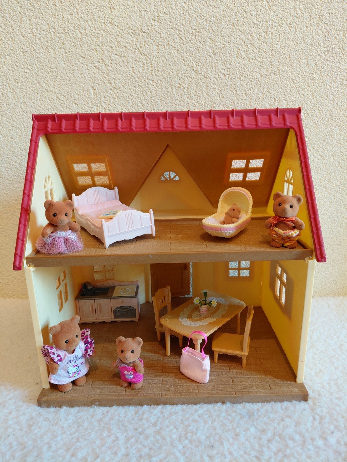 Sylvanian Families House= Poppenhuis met Beren . 🐻, Ophalen of Verzenden, Gebruikt, Poppenhuis