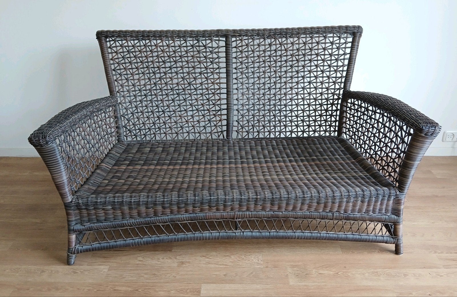 Apple Bee design wicker tuinbank – Topkwaliteit, Ophalen, Zo goed als nieuw, Kunststof