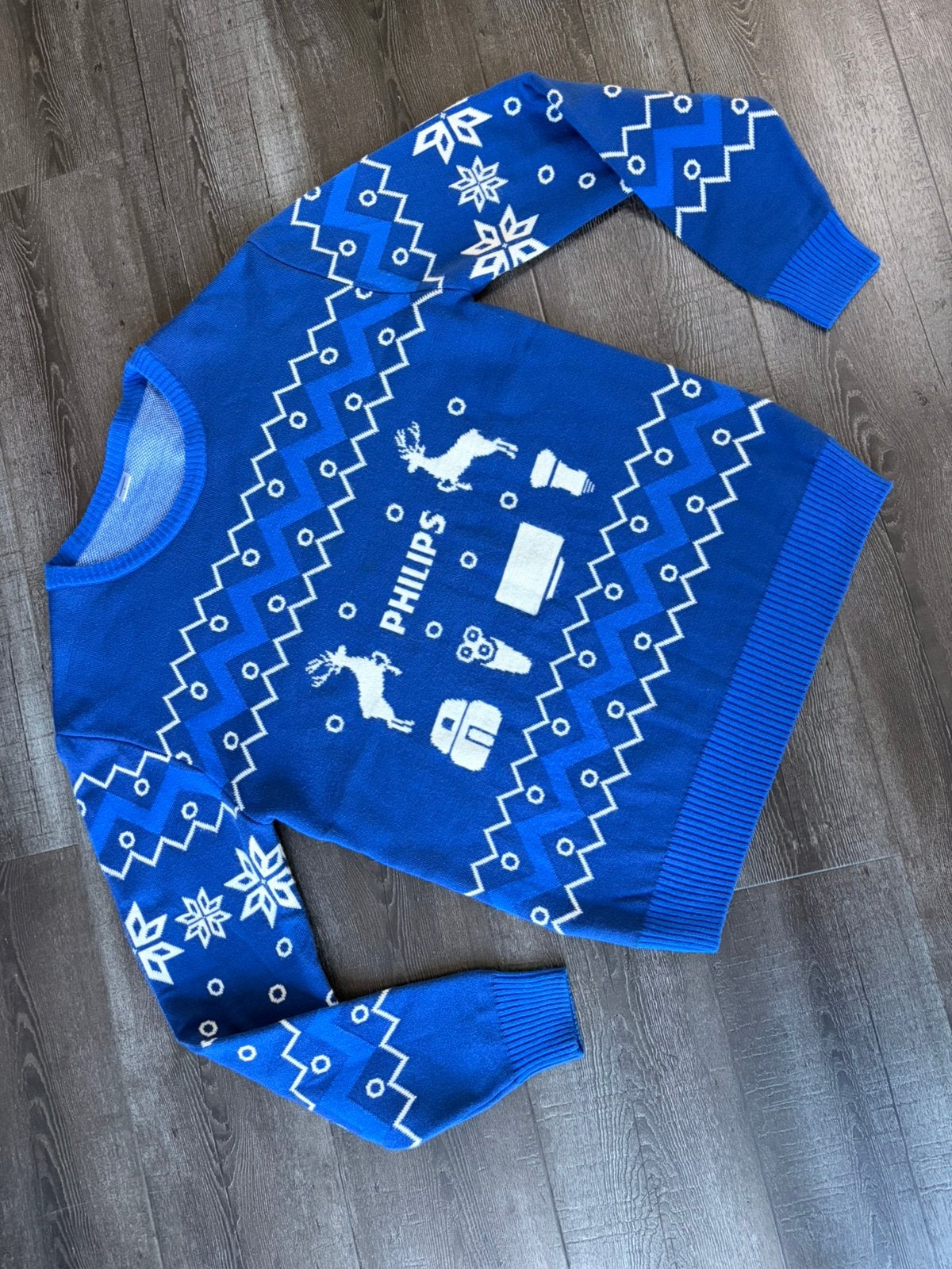 philips kersttrui kerst trui eindhoven psv maat L nieuw, Ophalen of Verzenden, Nieuw, Maat 52/54 (L), Blauw