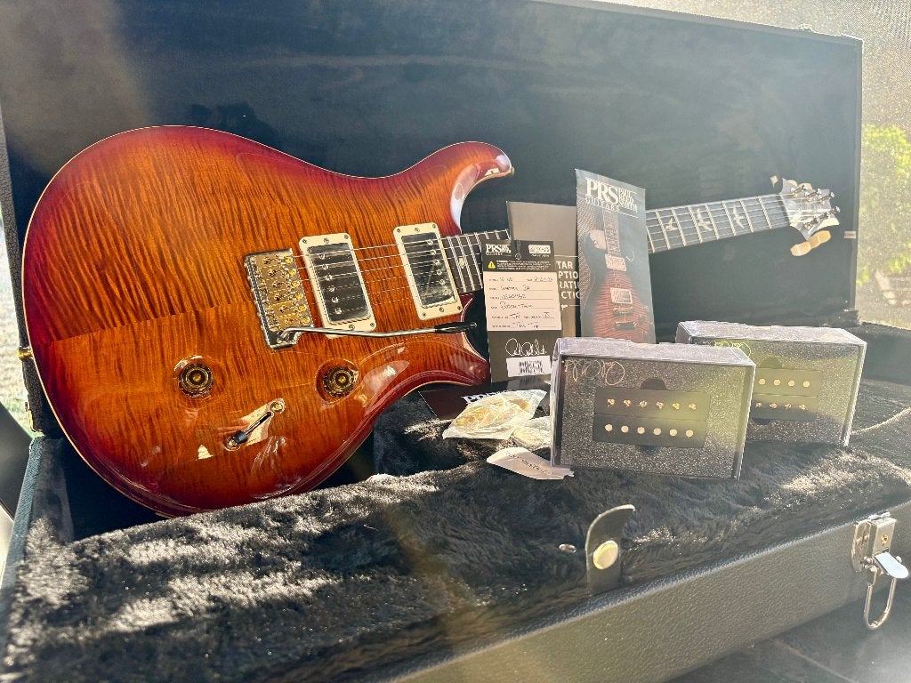 PRS Custom 24 Ten Top Dark Cherry Burst, Ophalen, Zo goed als nieuw, Solid body, Paul Reed Smith