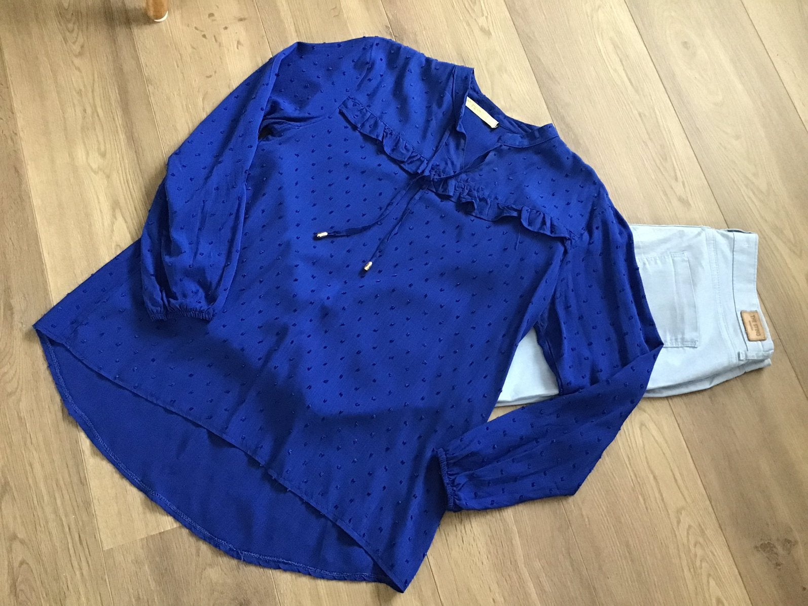 J&2 PARIS FASHION!Blouse 42& THE STING!Sportieve Jeans.Sámen, Kleding | Dames, Ophalen of Verzenden, Zo goed als nieuw, Maat 42/44 (L)
