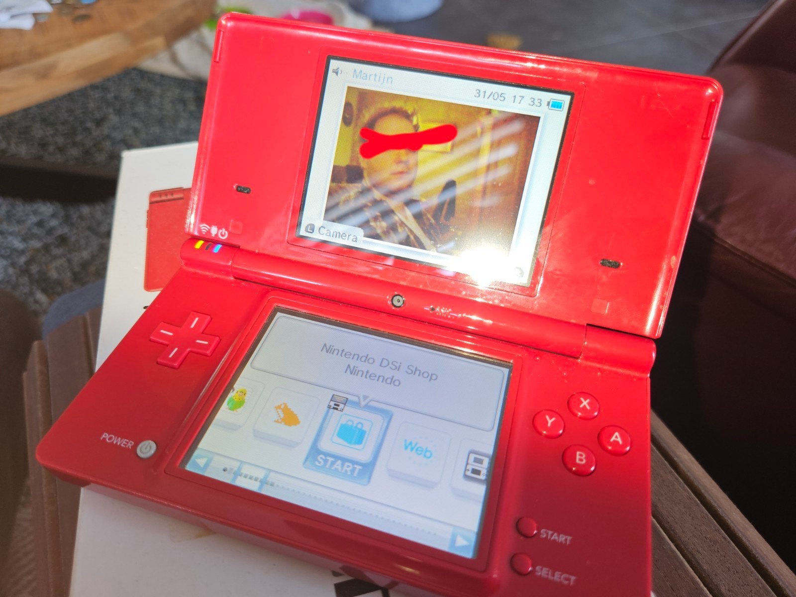 Te Koop: Nintendo DSi, Dsi, Ophalen of Verzenden, Rood, Gebruikt
