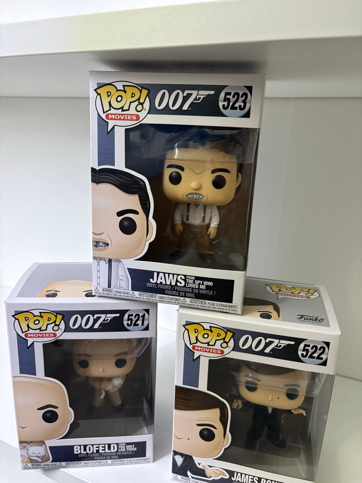 Funko Pop! 007 James Bond, Jaws & Blofeld set, Ophalen, Zo goed als nieuw